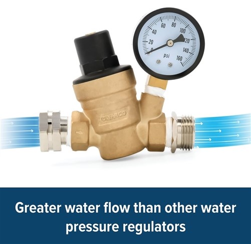 Camco RV Adjustable Water Pressure Regulator